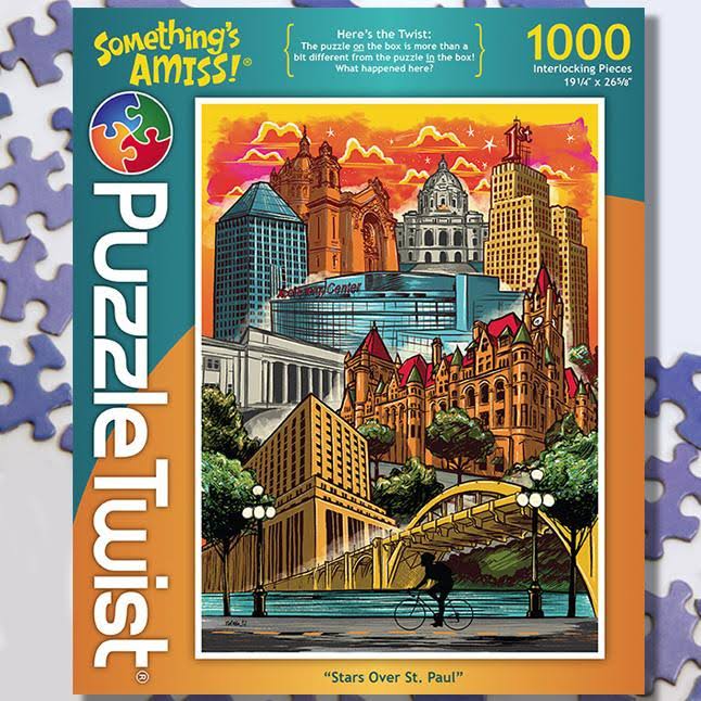 Puzzle Twist - Stars Over St. Paul - 1000 Piece