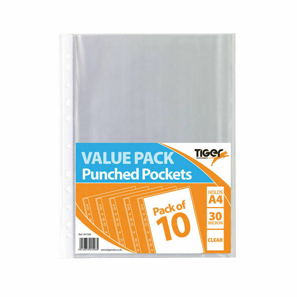 A4 Punched Pockets 30 Micron (Pack of 200) 301598