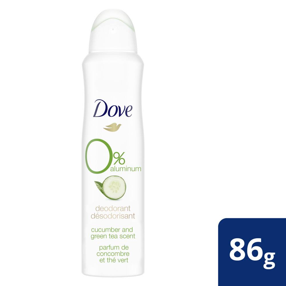 Dove 0% Aluminum Cucumber And Green Tea Dry Spray