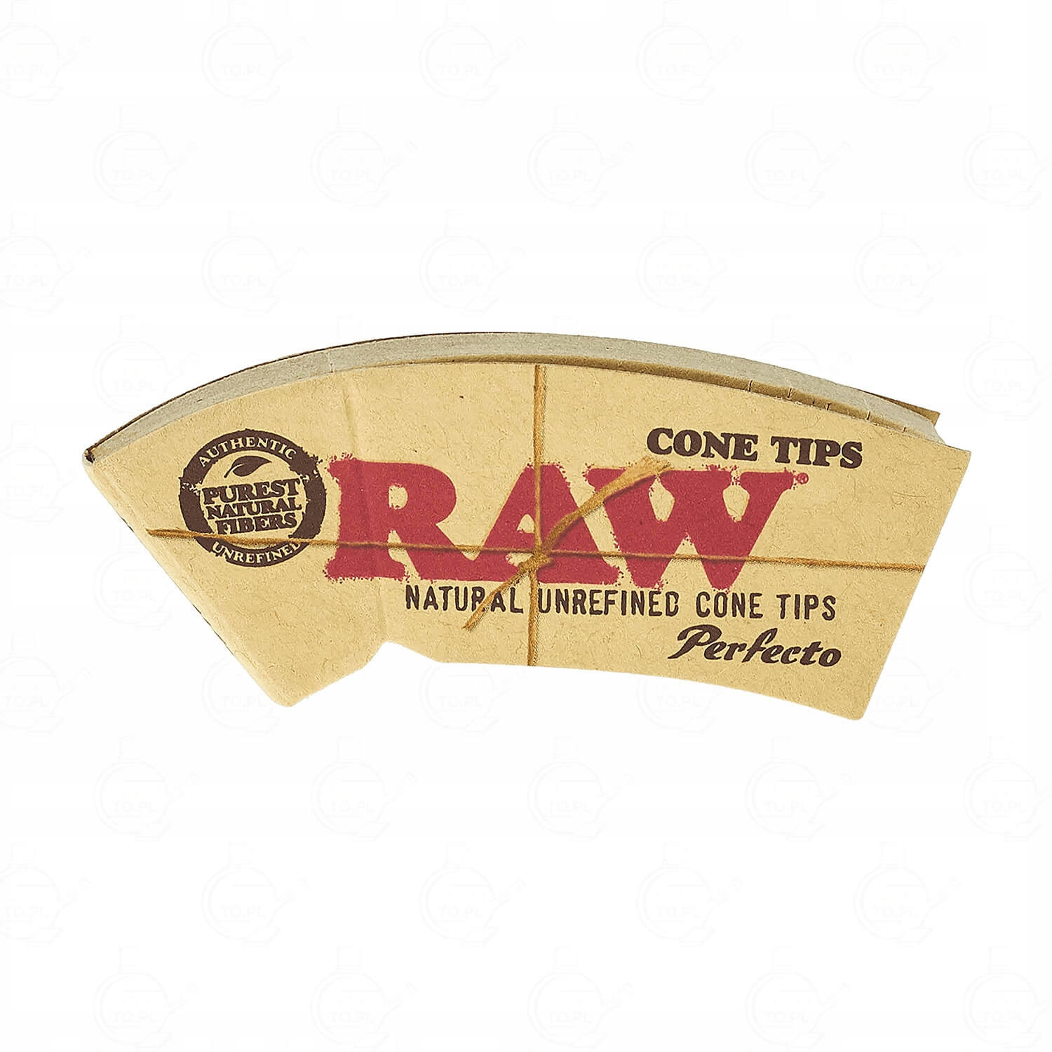 Raw Natural Unrefined Cone Rolling Tips - 32 Tips per Booklet (3)