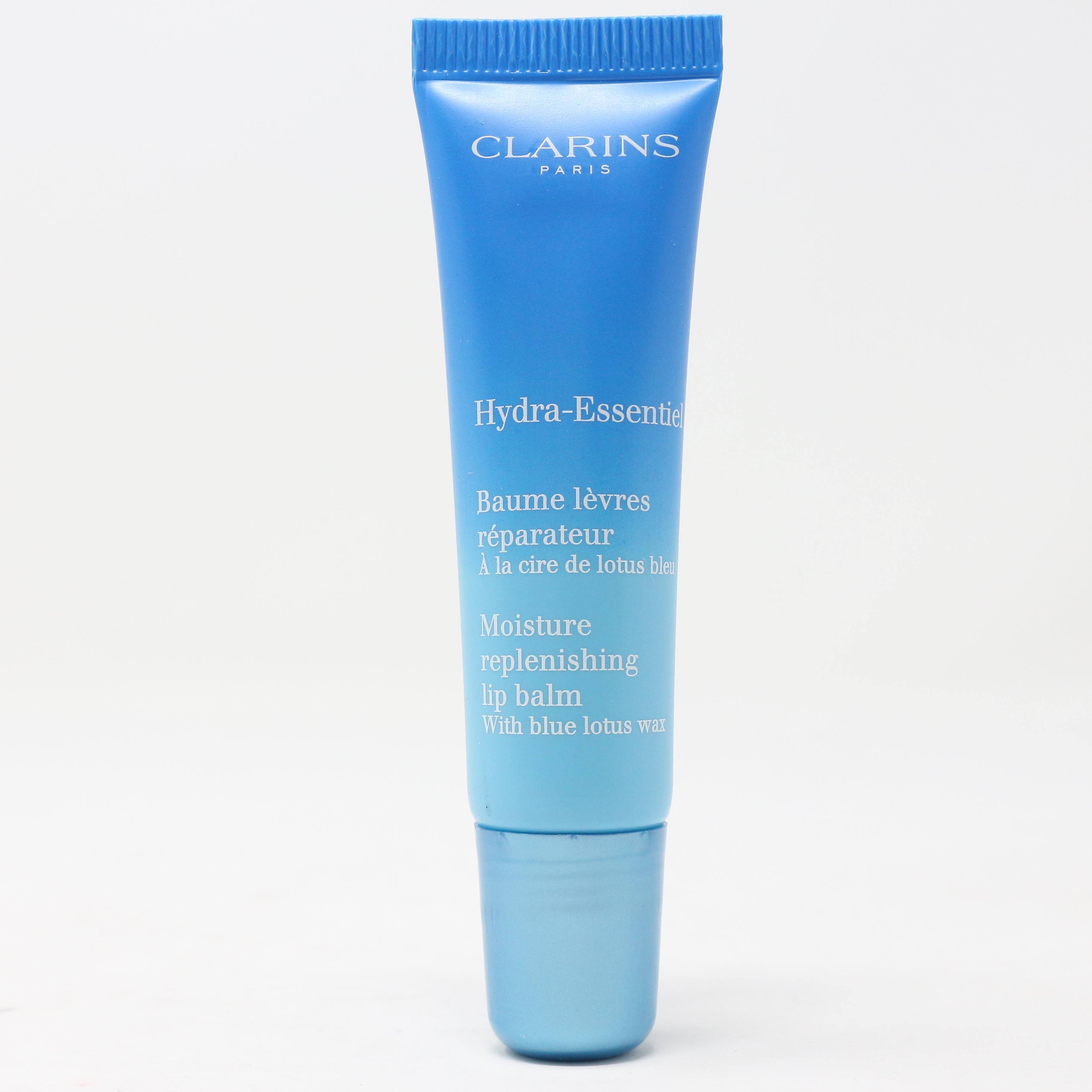Clarins Hydra Essentiel Moisture Replenishing Lip Balm - with Blue Lotus Wax, 0.4oz