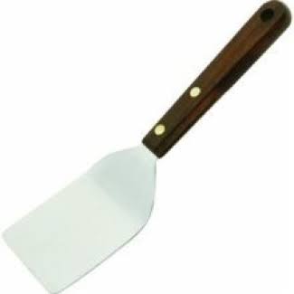 Norpro 1167 Stainless Steel Wide Head Spatula - with Wood Handle, 7.5"