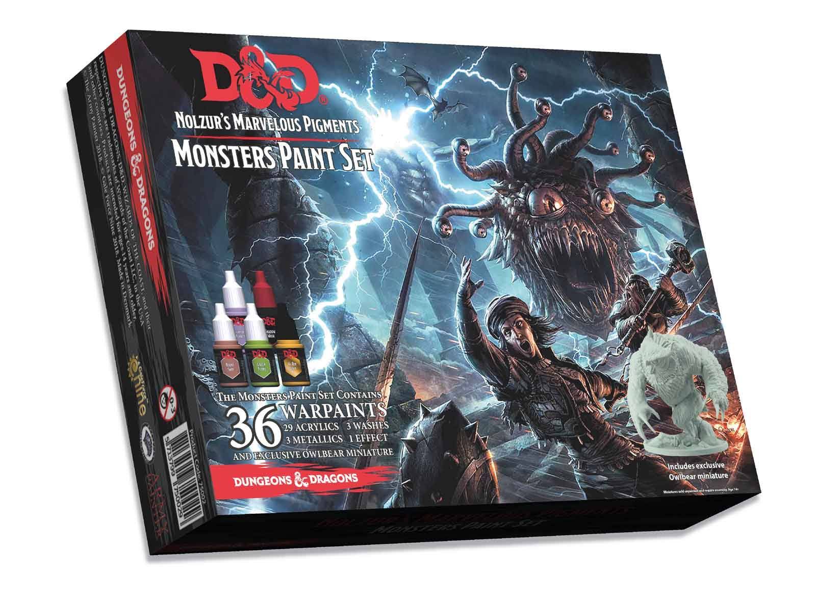 Dungeons & Dragons D&D Nolzurs Marvelous Pigments Monster Paint Set