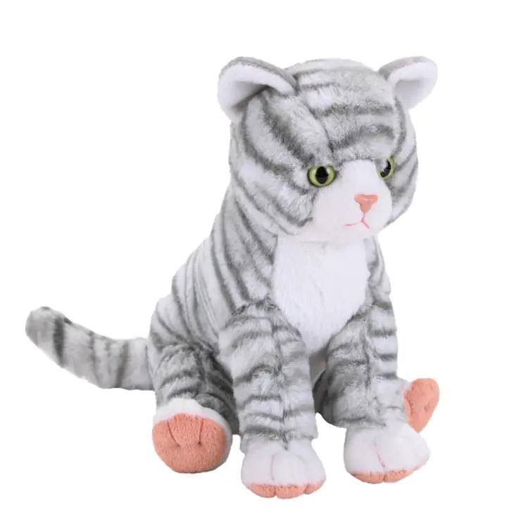 (Wild Republic) Stuffed Animals CK Cat Grey Tabby