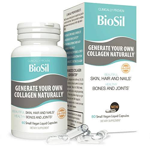 BioSil Liquid Capsules by Natural Factors, Vegan Collagen Generator, N