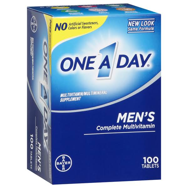 One A Day Mens Health Formula Tablets Complete Multivitamin - 100 ct
