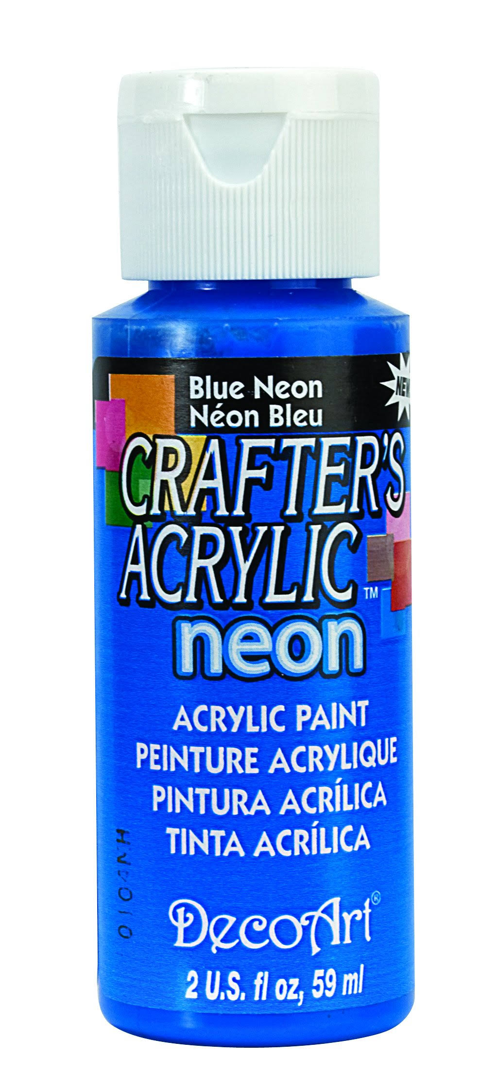 Crafter's Acrylic All Purpose Paint - Blue Neon, 2oz