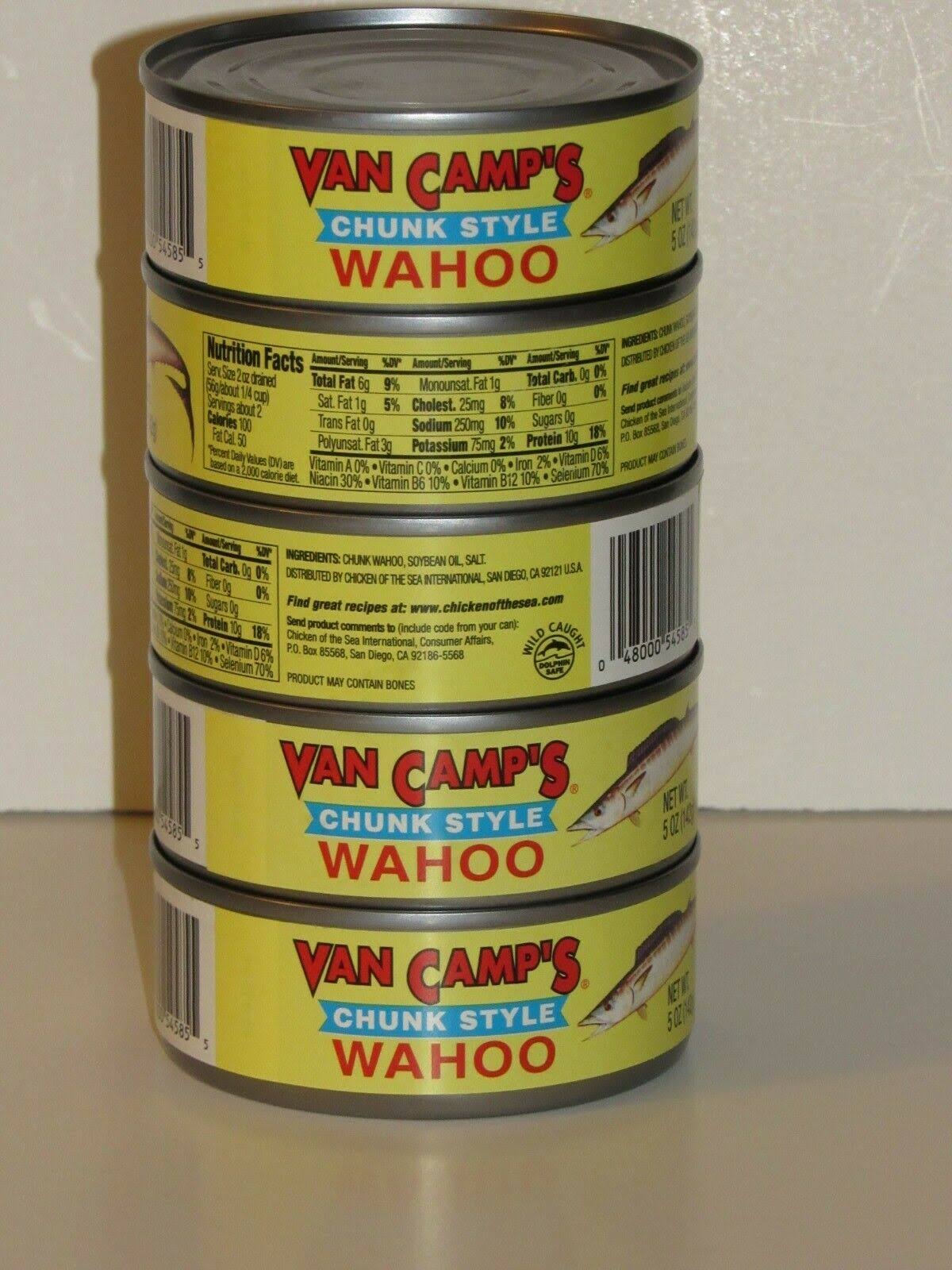 Van Camp's Wahoo Chunk Style Ono Canned Fish - 24 Cans