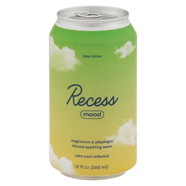 Recess Sparkling Water, Infused, Mood, Lime Citrus - 12 fl oz