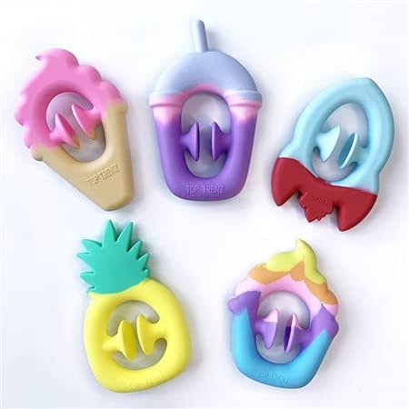 Top Trenz OMG! Pop Snapity Toy Stress Relief Anxiety Boredom Snap Pop Fidget (Ice Cream Cone)