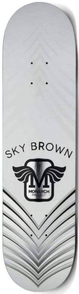 Monarch Skateboard Deck Horus Sky Brown Silver 8.0