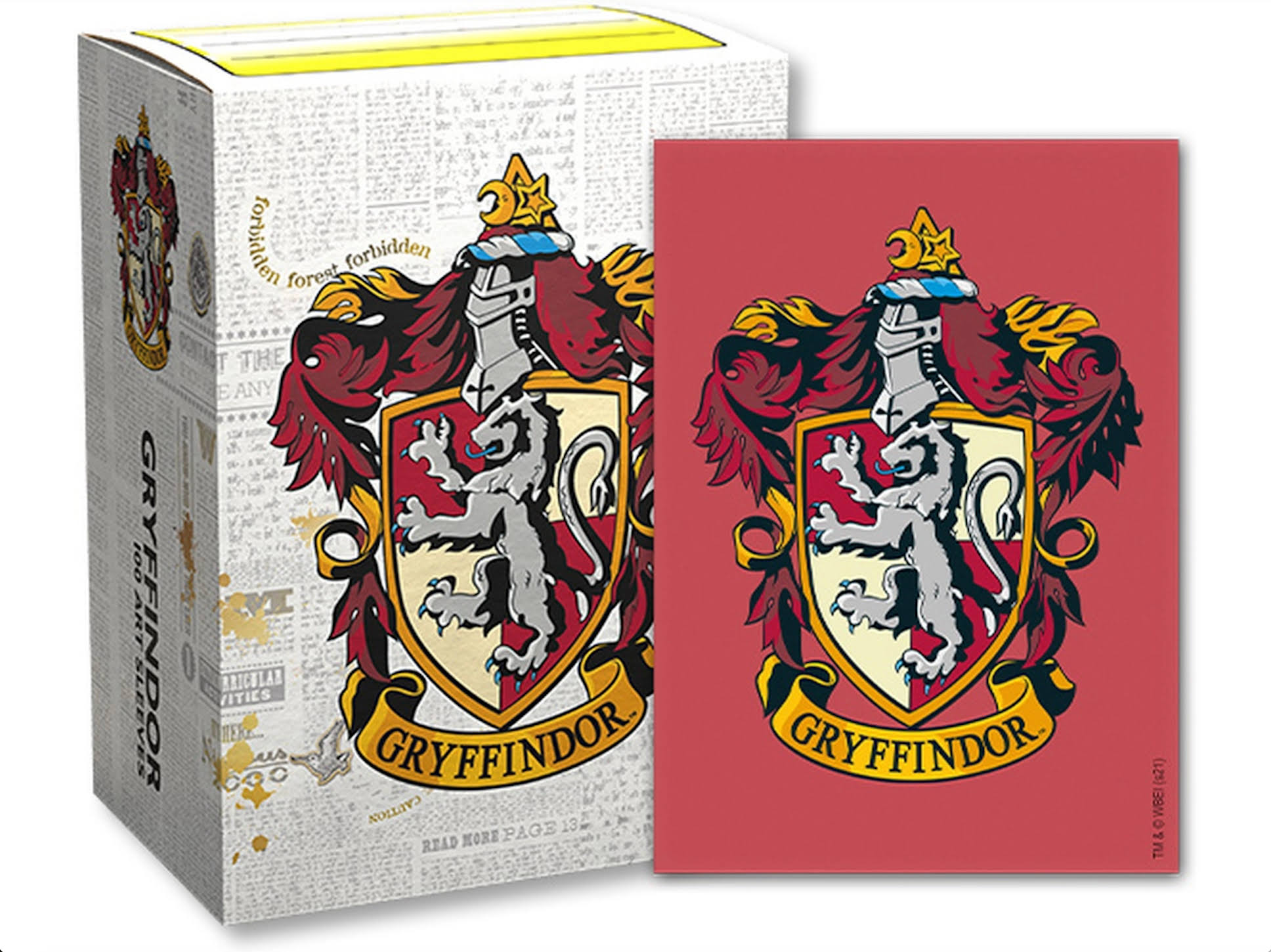 Dragon Shield Brushed Art Sleeves Harry Potter Gryffindor