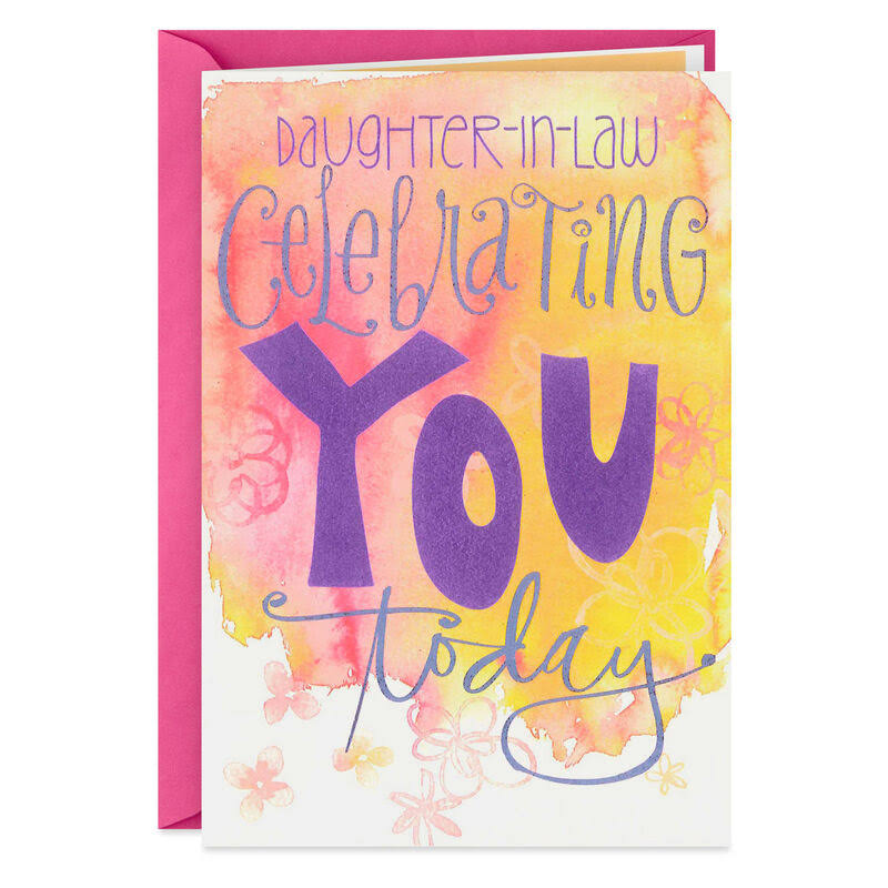 Celebrating You Today Birthday Card for Daughter-in-law
