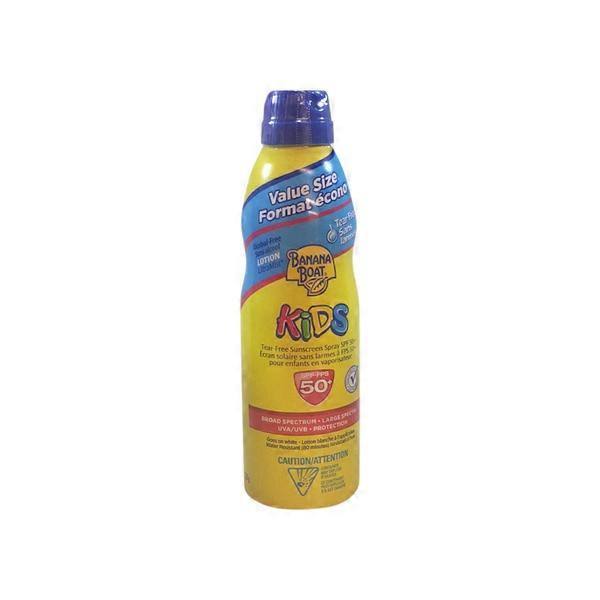 Banana Boat Kids Tear Free SPF 50 Plus Sunscreen Spray - Value Size