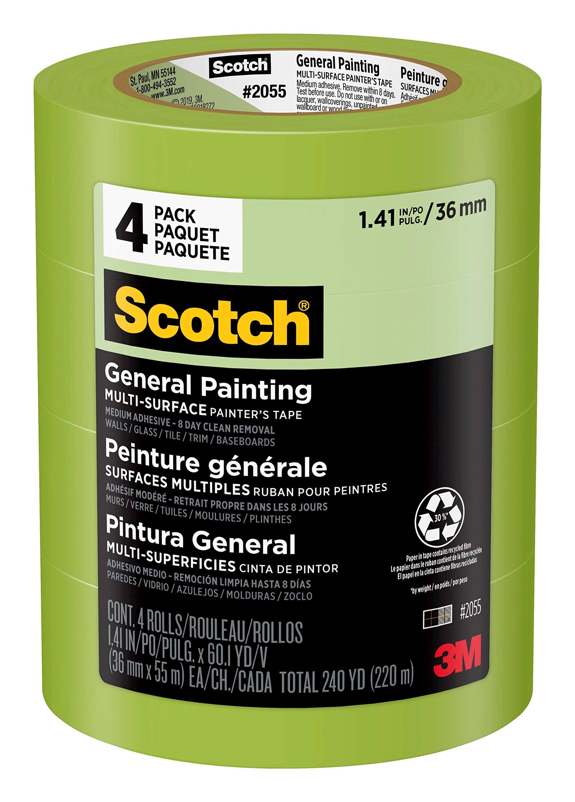 3M Scotch General Painting Multi-Surface Painter's Tape 1.5"CP