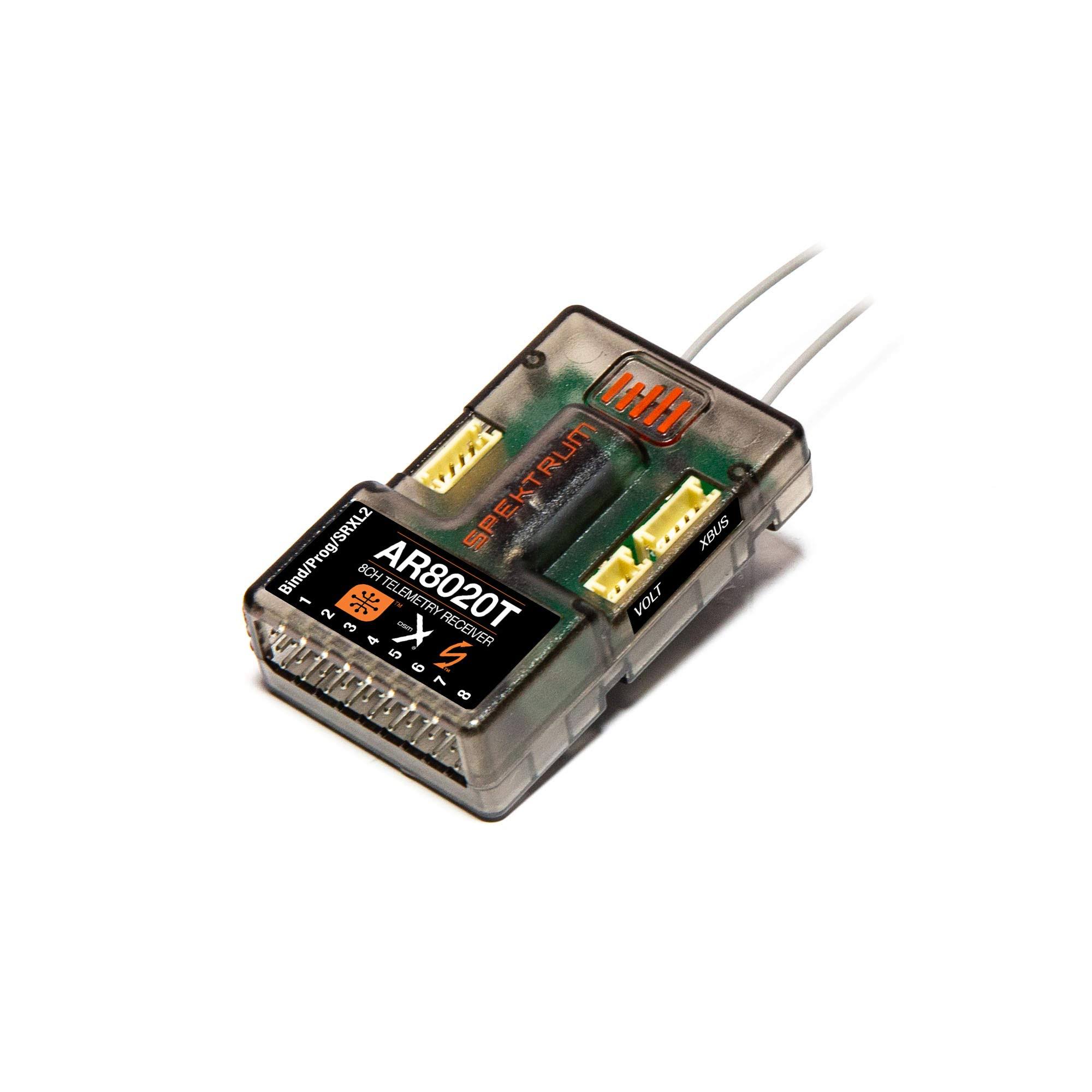 Spektrum AR8020T DSMX 8-Channel Telemetry Receiver