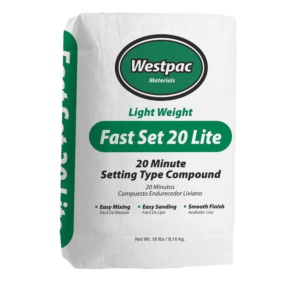 Westpac Materials Fast Set 20 Lite Setting Type Joint Compound - 18lbs