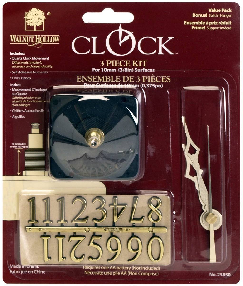 Walnut Hollow Clock Kit - 3 Pieces