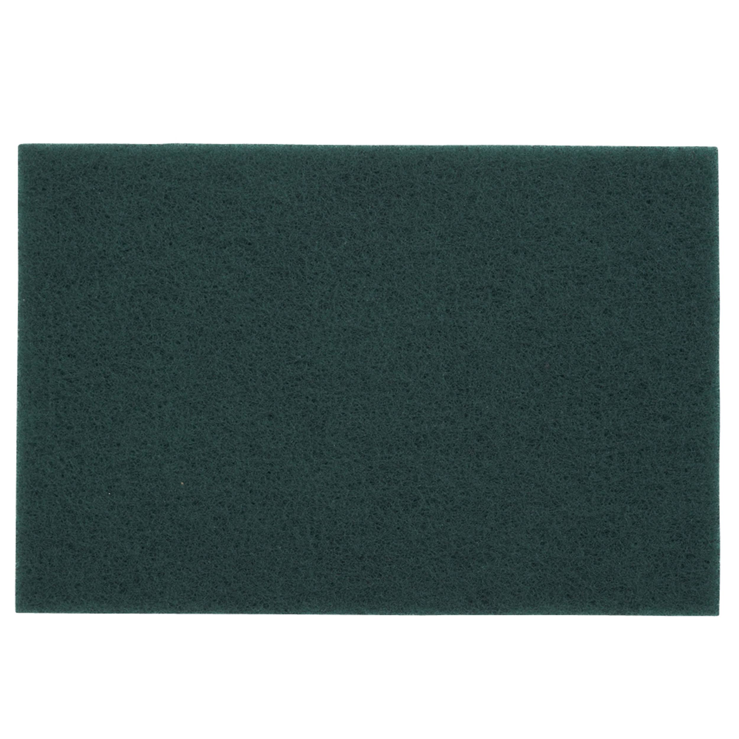 Norton Bear-Tex Scouring Non-Woven Abrasive Hand Pad - Green Color, Aluminum Oxide, Grit Very Fine, 6"x9", 60pk