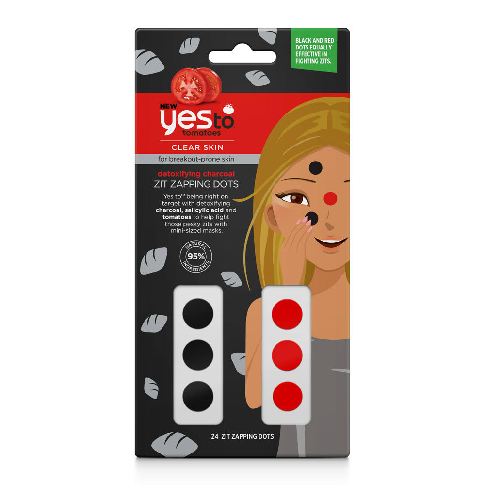 Yes To Tomatoes Clear Skin Detoxifying Charcoal Zit Zapping Dots - 24ct