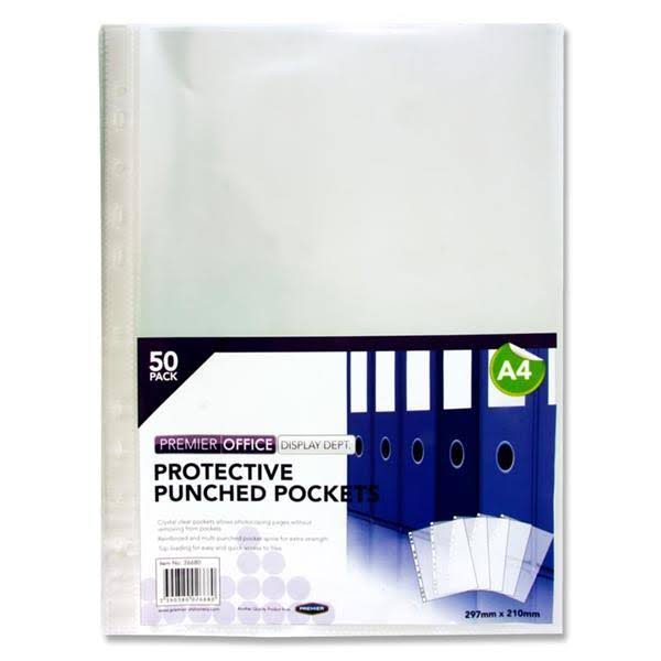 Premier Depot Punched Pockets - 50 Pack