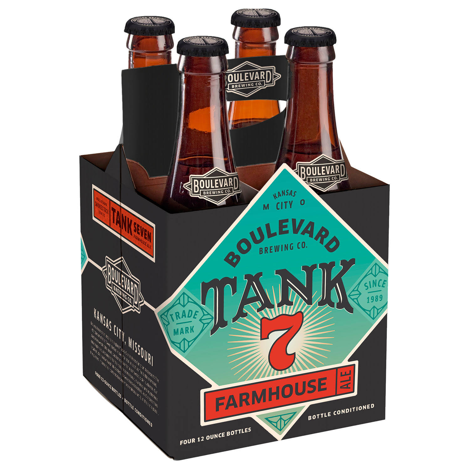 Boulevard Beer, American Saison Ale, Tank 7 - six - 12 ounce bottles