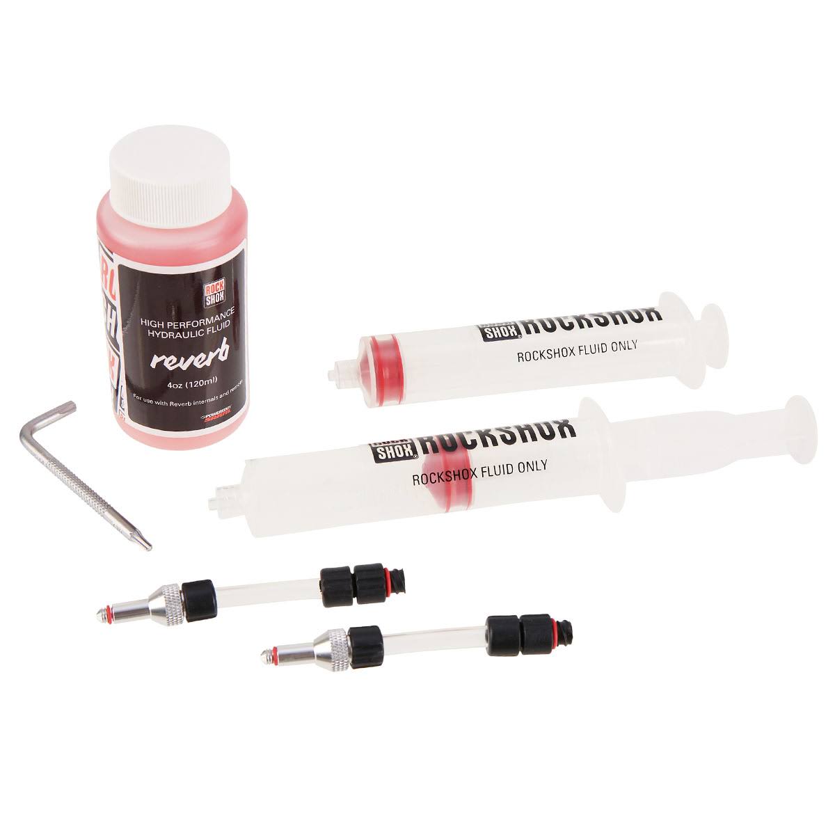 Rockshox Standard Bleed Kit - with 2 Syringes/Fittings Reverb Hydraulic Fluid 120ml
