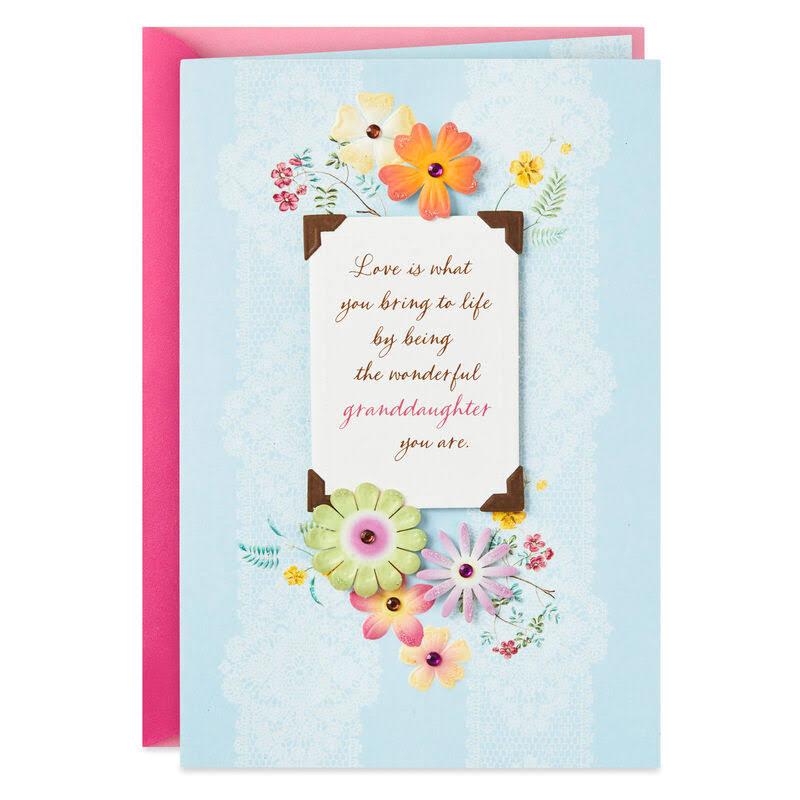 Hallmark Birthday Card, Love Is What You Bring Birthday Card for Granddaughter