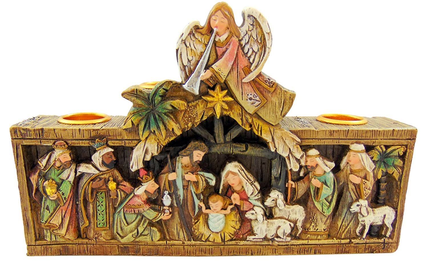 CB Gift Avalon Gallery Advent Candleholder Nativity