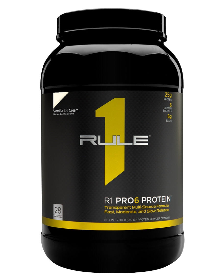 Rule 1 R1 Pro6 Protein - 56 Serves - Vanilla Ice Cream