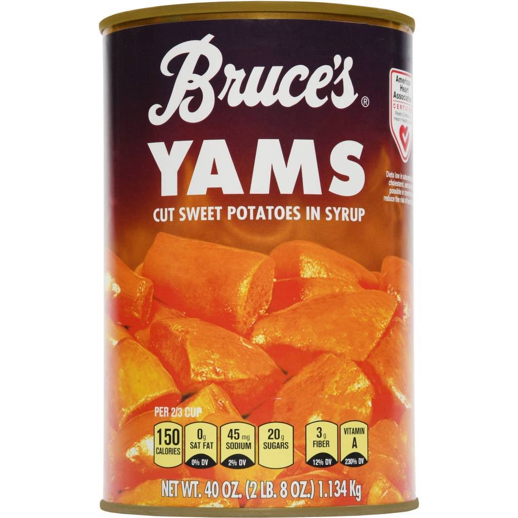 Bruce's Yams Cut Sweet Potatoes In Syrup - 425g