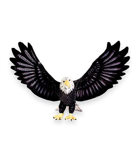 Real Planet Black Eagle Plush Toy 37"