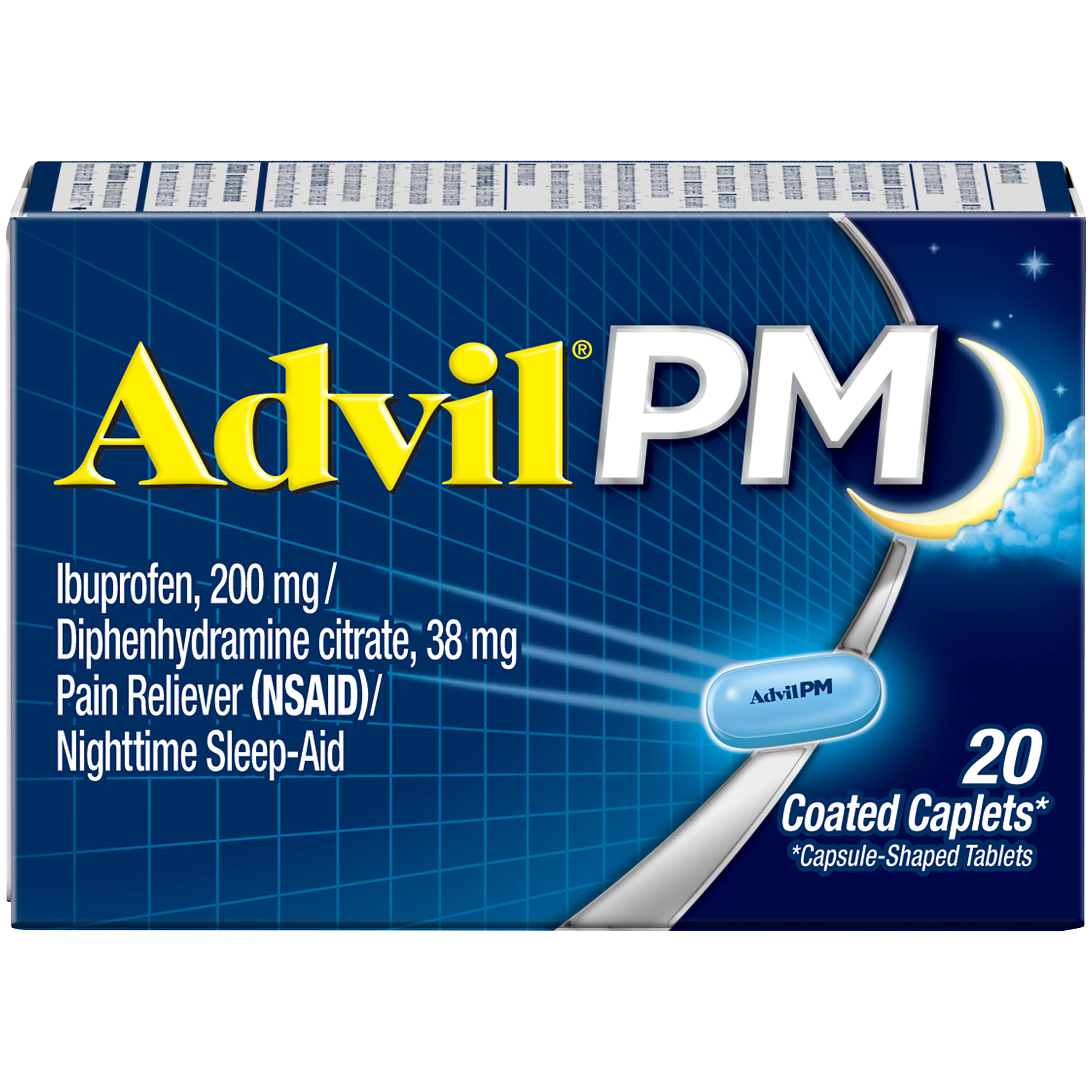 Advil PM Nighttime Fast Sleep Aid Pain Reliever - 20ct