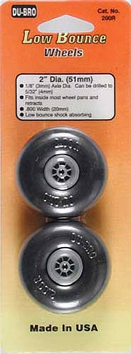 DuBro Db200r Smooth Low Bounce Wheels Pack - 2.0", 2pk