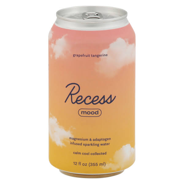 Recess Mood Sparkling Water, Grapefruit Tangerine / 12 fl. oz