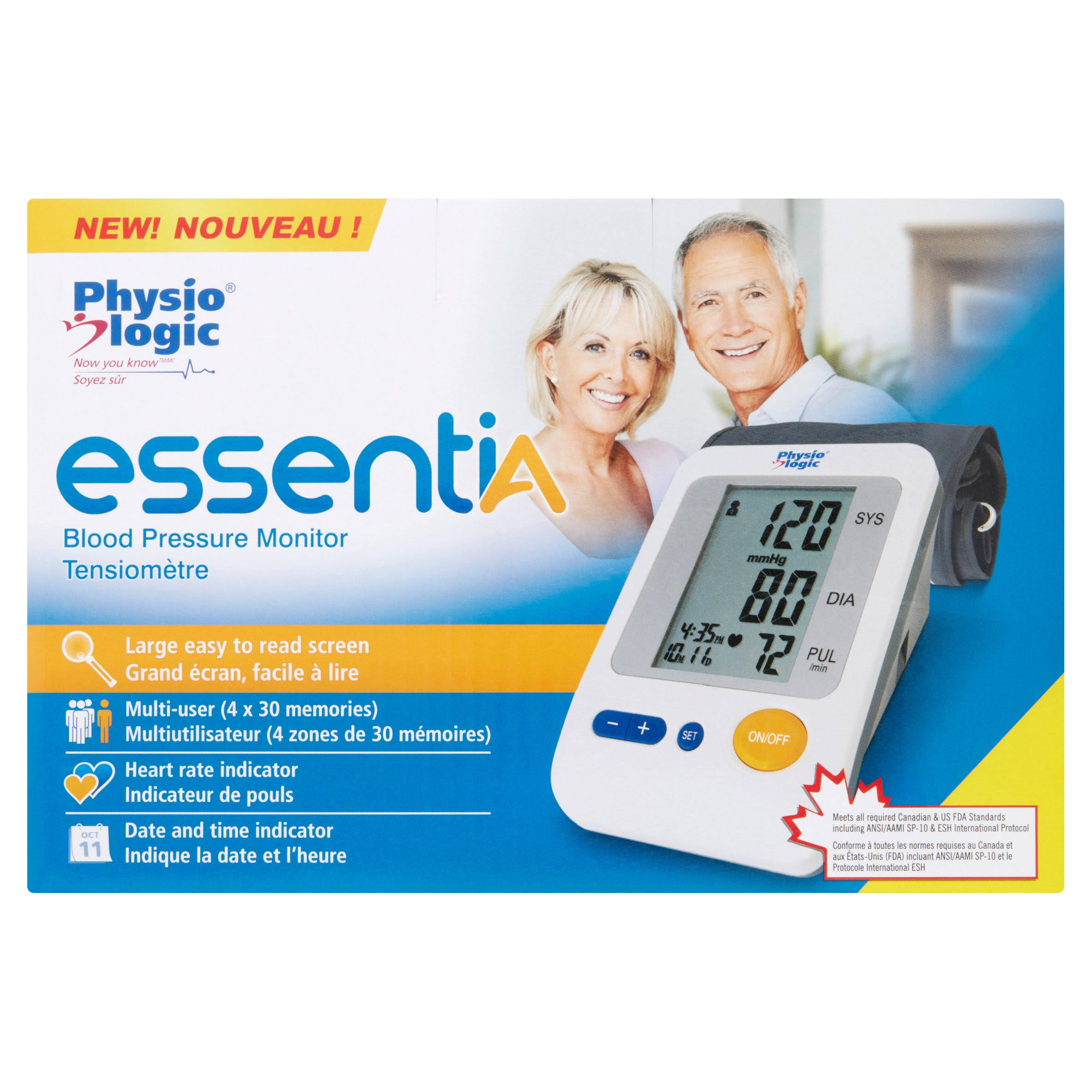 Physio Logic Automatic Essentia Blood Pressure Monitor for Home Use