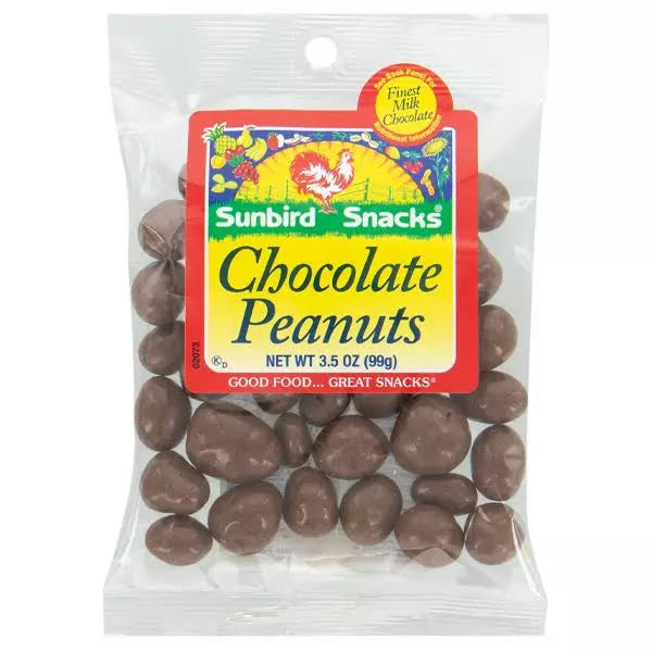 Sunbird Snacks - Chocolate Peanuts - 12ct Box