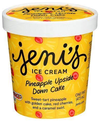 Jeni's Ice Cream, Pineapple Upside Down Cake - one pint (473 ml)