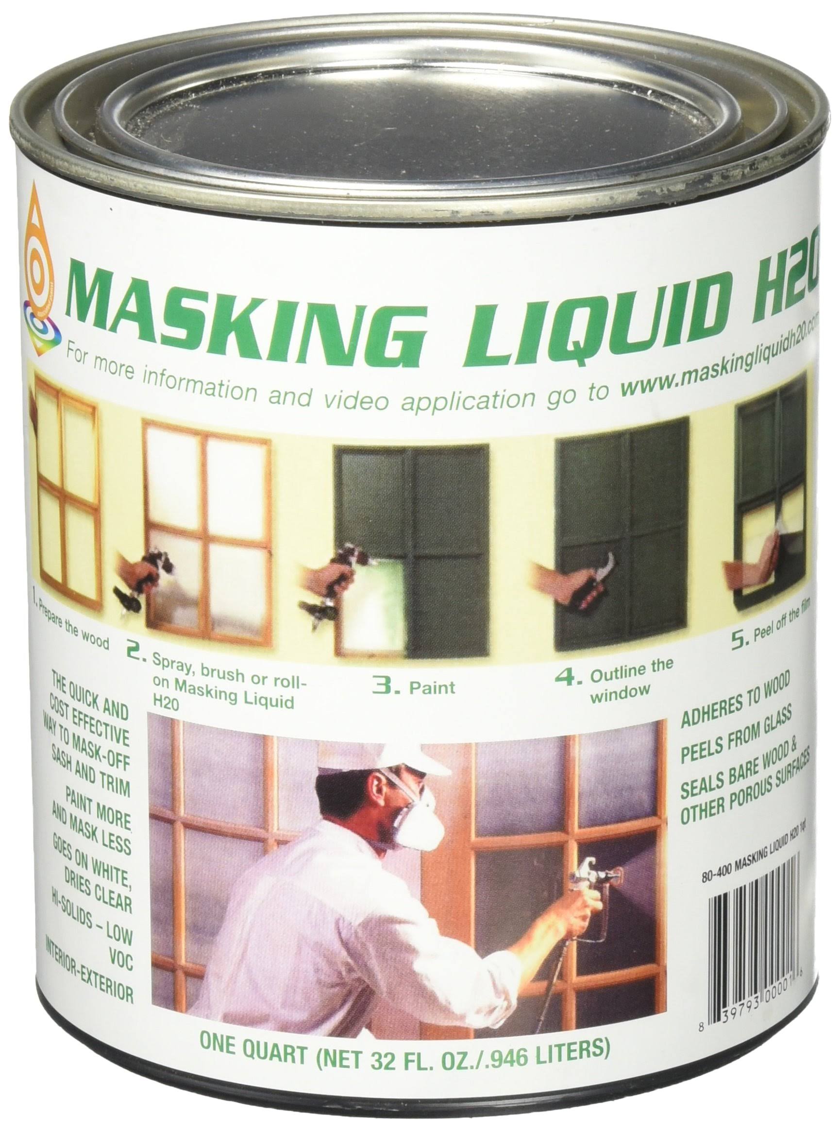 Masking Liquid H20 Varnish - 1 Quart, Clear