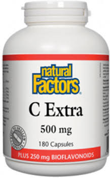 Natural Factors C Extra (250 MG Bioflavonoids, 180 Capsules)
