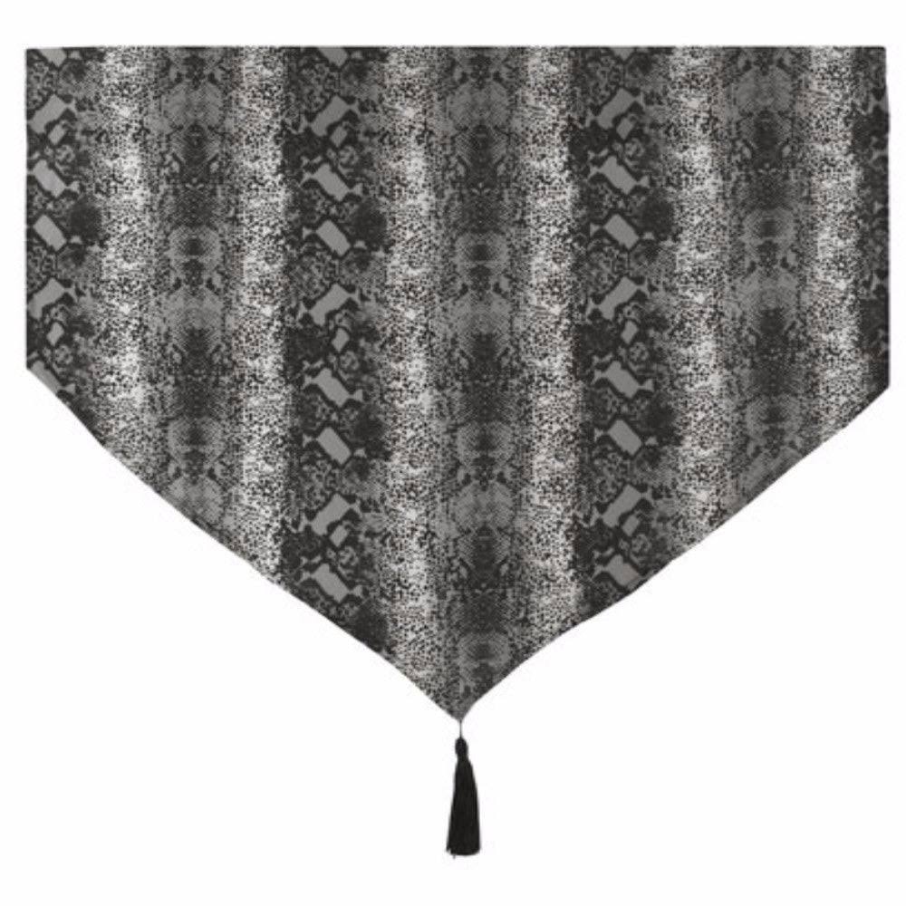Stylemaster Animal Print Ascot Valance with Tassel, 100cm by 50cm | Decor | 30 Day Money Back Guarantee | Best Price Guarantee | Delivery Guaranteed
