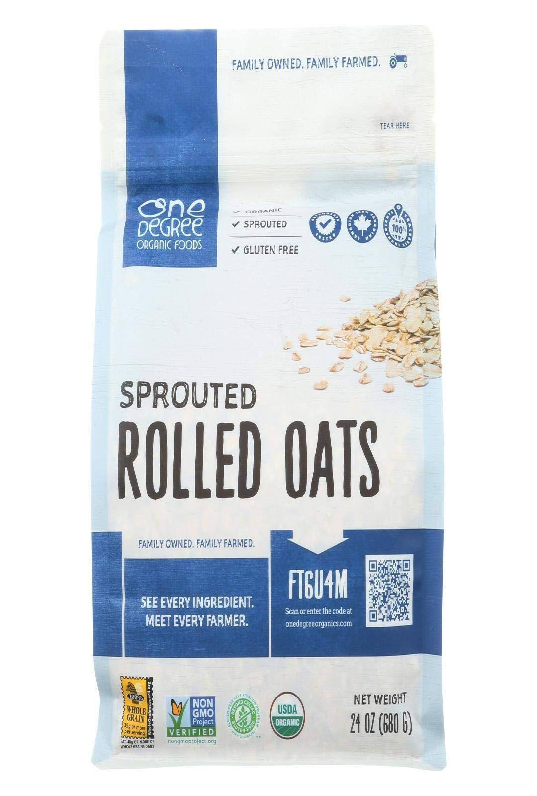 One Degree Organic Foods Organic Sprouted Rolled Oats, 24 oz
