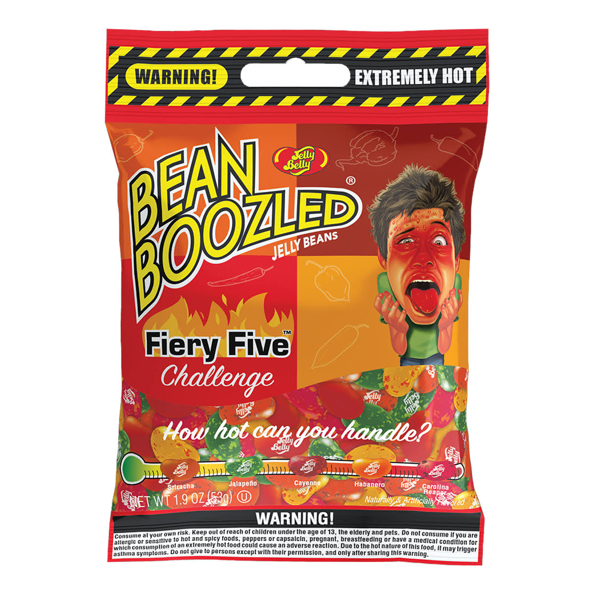 Jelly Belly Bean Boozled Fiery Five 1.9 oz