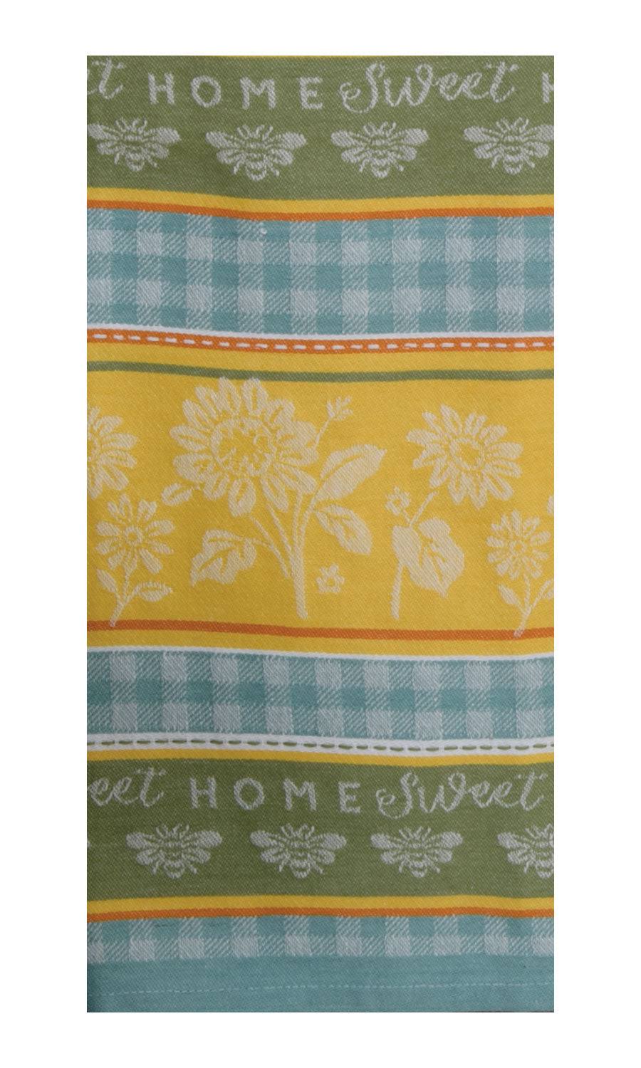 Kay Dee Designs Green & Yellow Sunflower Jacquard Tea Towel Set 18 x 28