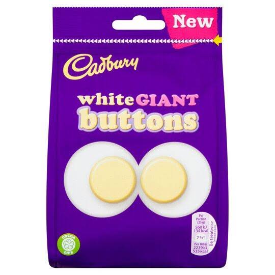 Cadbury White Chocolate Giant Buttons 95g