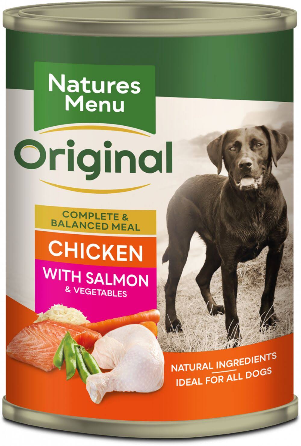 Natures Menu Chicken with Salmon Dog Food Cans - 12 x 400g