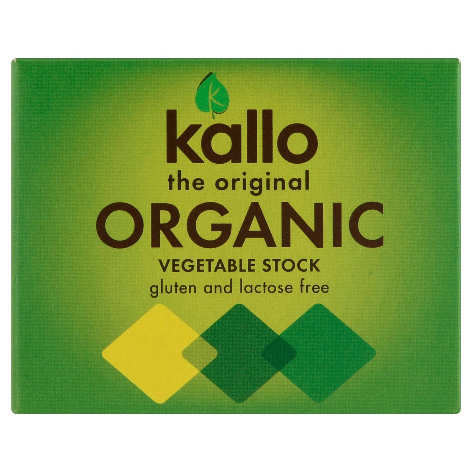 Kallo Organic Stock Cubes - Vegetable, 66g