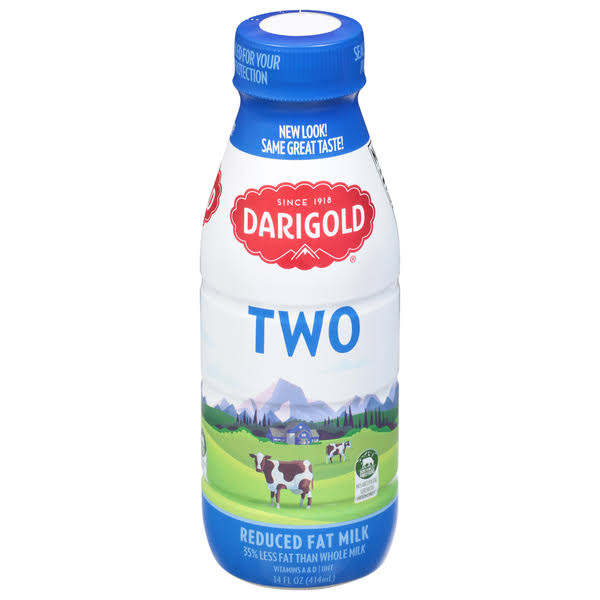Darigold Milk, Reduced Fat, Two - 14 fl oz