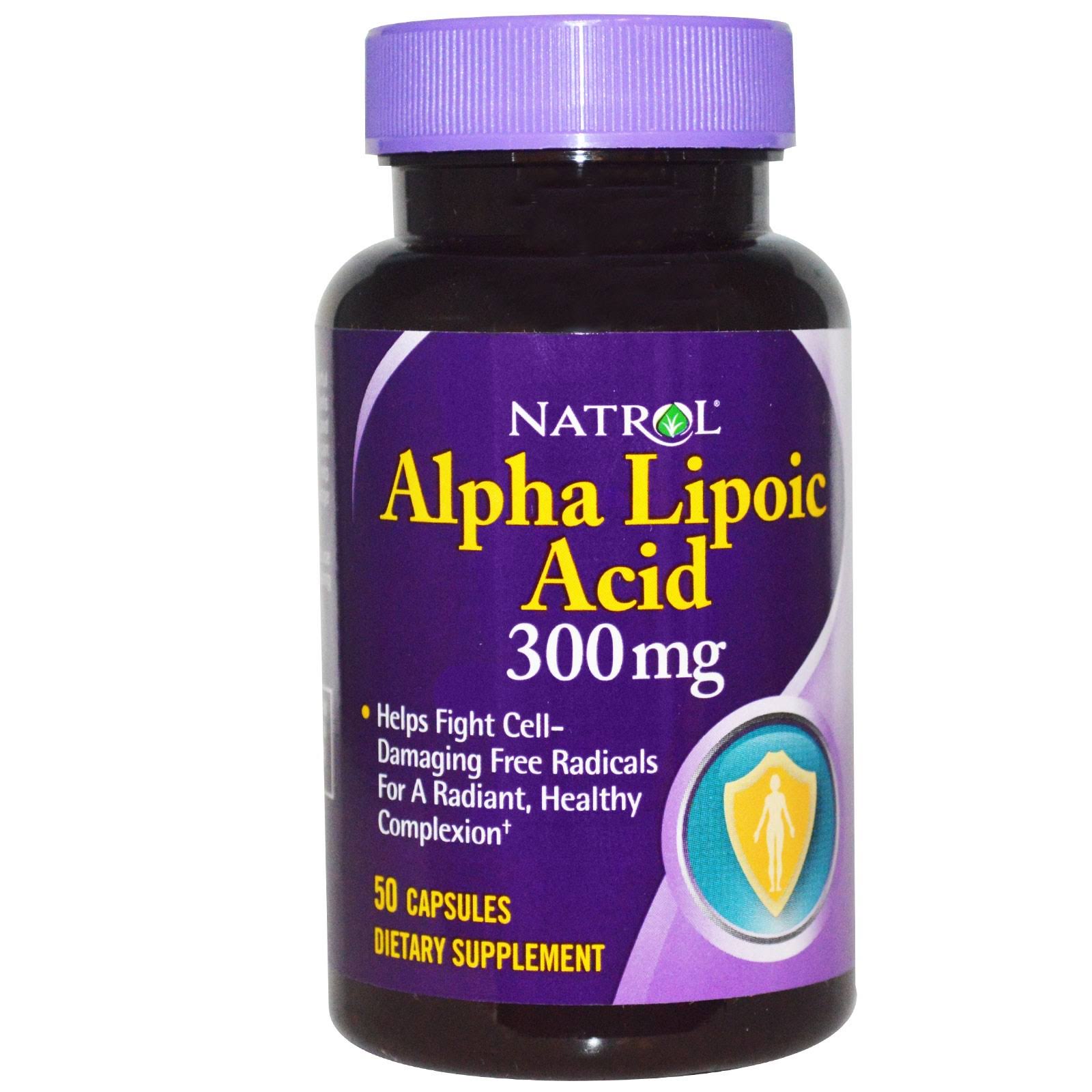 Natrol Alpha Lipoic Acid Dietary Supplement - 300mg, 50 Capsules