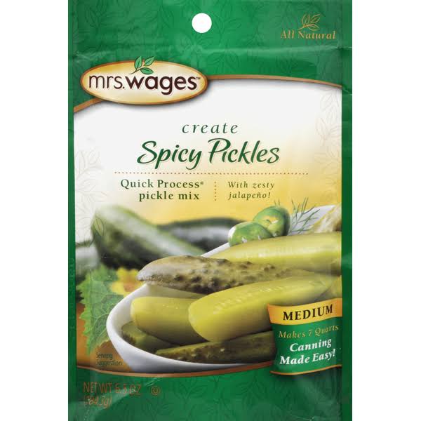 Mrs. Wages Quick Process Pickle Mix - Spicy Medium, 6.5oz